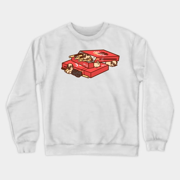 Pocky Playground Puglie Crewneck Sweatshirt by Puglie Pug 